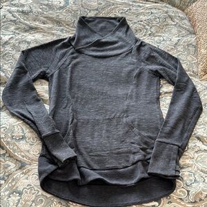 Athleta | Women's Gray Mockneck Activewear Sweatshirt